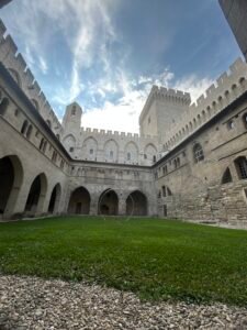 inside the Palais des Papes in Avignon